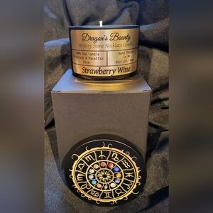 Dragon's Bounty Strawberry Wine Mystery Stone Necklace Candle